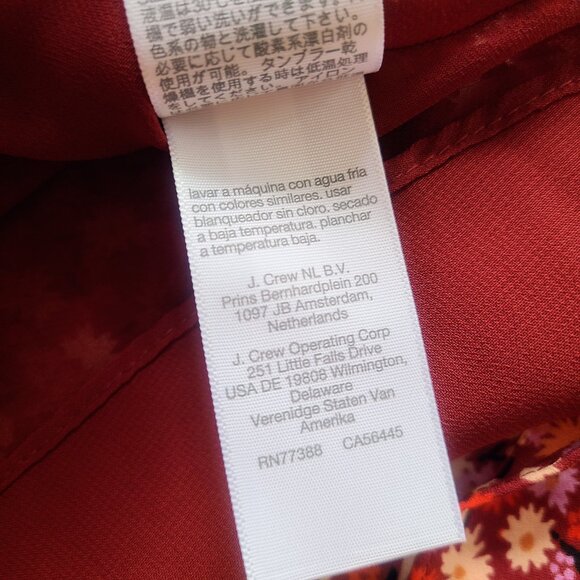 Madewell V-Neck Spring Prairie Orange-Red Ditsy Floral Button Front Mini Dress 2 - Picture 10 of 14